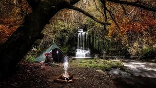 Rainy Day at the Campsite with Thunder and Lightning