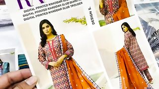 Digital printed khadder suit