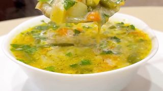 Овощной суп с перловкой