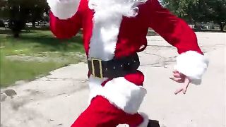 Sprinting in different costumes