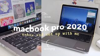 Macbook pro 2020 13 unboxing accessories + customising