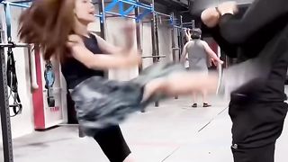 A lady fighter