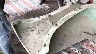 concrete table