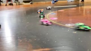 Car  racing very close