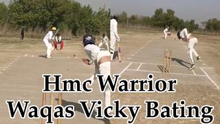 Hmc Warrior Player Waqas Vicky Bating | Cricket Hmc Taxila