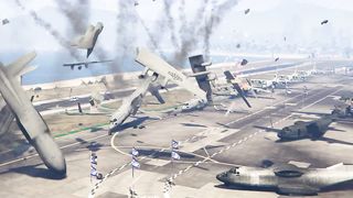 Israeli Second Military Airport of Jerusalem Badly Destroyed by Irani Fighter Jets and Tanks - GTA 5