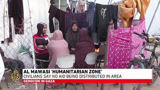 Palestinians displaced to south Gaza’s over crowded areas living on streets