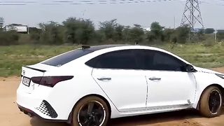 Black verna vs white verna drifting _ verna 2023 #shorts