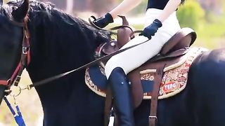 Watch Chinese beautiful girl horse riding Video 15