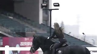 Watch Chinese beautiful girl horse riding Video 21