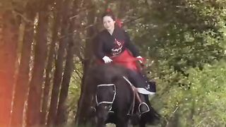 Watch Chinese beautiful girl horse riding Video 24