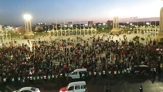 الاحتفال بفوز المنتخب المغربي