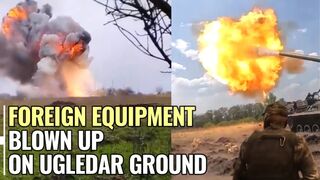 Daily work of Russian troops in Ugledar destroying Ukrainian foreign equipment