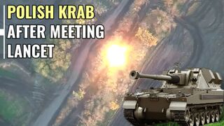 Polish Krab howitzer punished by drone of Wagner Group