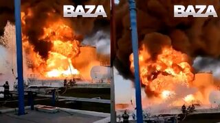 Unknown drone attack at a military airfield in the Kursk region In Russia
