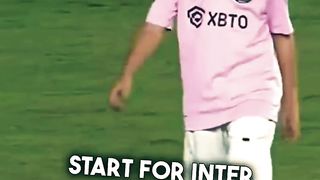 "Like father, like son! Witness the magic as Thiago Messi dazzles with skills that echo his legendary father's. ⚽????