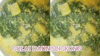 Resep gulai daun singkong