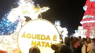 Christmas lights in Águeda.