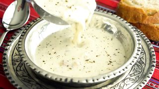 Turkish Lebeniye Soup, Heavenly Comfort Soup with with Lamb and Chickpeas