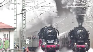 Steam railway station