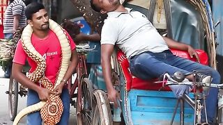 KING COBRA SNAKE PRANK ON PUBLIC Part 42 ! EMTIAZ BHUYAN#Shorts.