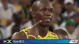 Usain Bolt Breaks 3 World Records _ Beijing 2008 Olympics