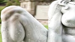 Art beautiful plaster status in garden 3