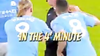 Haaland angry at ref????