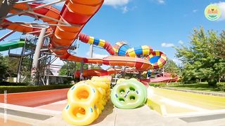 Cheeky Monkey on a Raft Ride at Aquamania Albena
