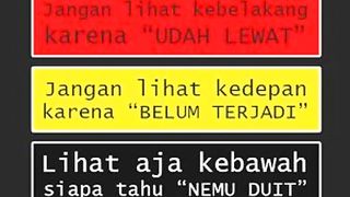 jangan lihat kebelakang