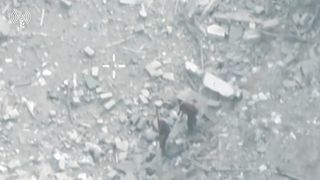 The Israeli Defense Forces released footage of a precision airstrike targeting hamas with RPGs in the Shejaiya neighborhood of Gaza City.