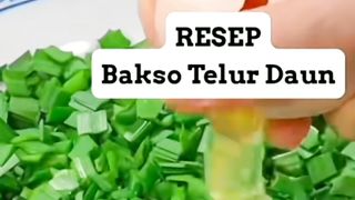 Resep bakso telur daun kucai