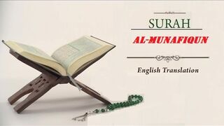 Quran 63. Al-Munafiqun (The Hypocrites): Arabic and English translation