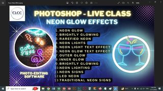 Neon Glow Photoshop LIVE Class | TLCC
