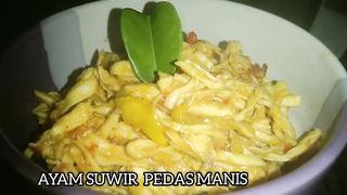 Ayam suwir pedas