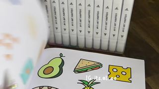 Satisfying coloring book images Asmr
