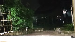 Enjoy the atmosphere of heavy rain at night, and the beautiful sound of the call to prayer