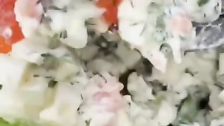 Салат без майонеза к новогоднему столу