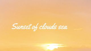 Sunset clouds and sea