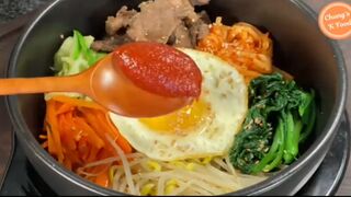 How to Make Healthy Korean Dolsot bibimbap & Bibimbap