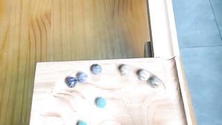 Wooden balls games box
