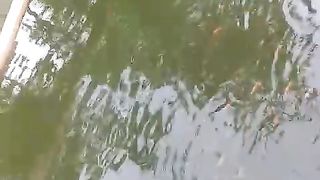 Dikolam tandon bisa ditebar ikan nila agar air cepat netral
