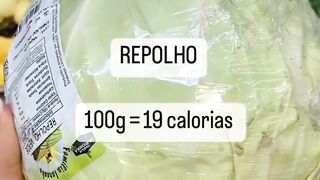 calorias dos alimentos
