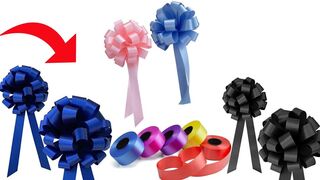 Ribbon idea easy wedding car door decorations flower gift box flowers