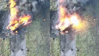 Ukraine's 3rd Tank Brigade of Javelin ATGM strikes on two Russian BMP-3 and indirect fire on Russian positions