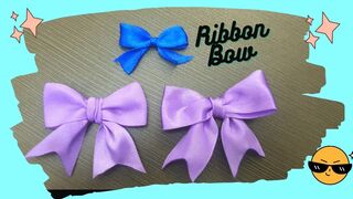 How to Tie the Perfect Bow ???? _ DIY Satin Ribbon bow.mp4
