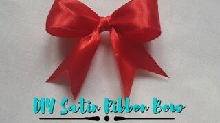 Satin Ribbon bow diy_Ribbon bow _Hiw to make bow out of ribbon