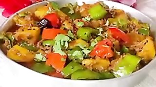 Shimla Mirch Aloo ki sabzi Recipe ♥️♥️♥️