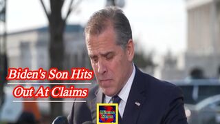 Joe Biden's son Hunter hits out at 'absurd' claims about his father in speech outside US Capitol