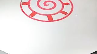 Art on a Rotating disk